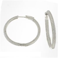 Orecchini Domar Gioielli Donna Orecchino cerchio argento 925 con zirconia cubica in Argento Cubic Zirconia EZB095896